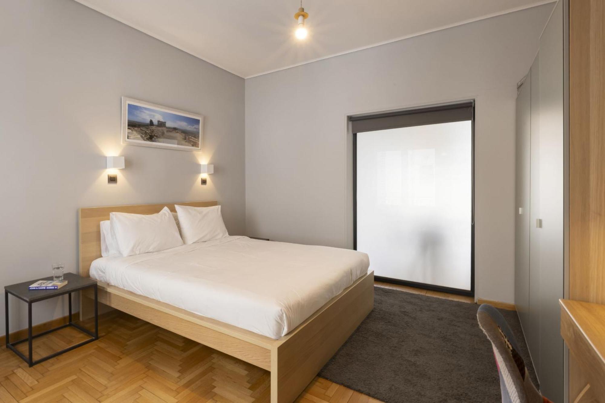 Super Modern Minimal Flat Nr Metro & Arch. Museum Apartamento Atenas Exterior foto