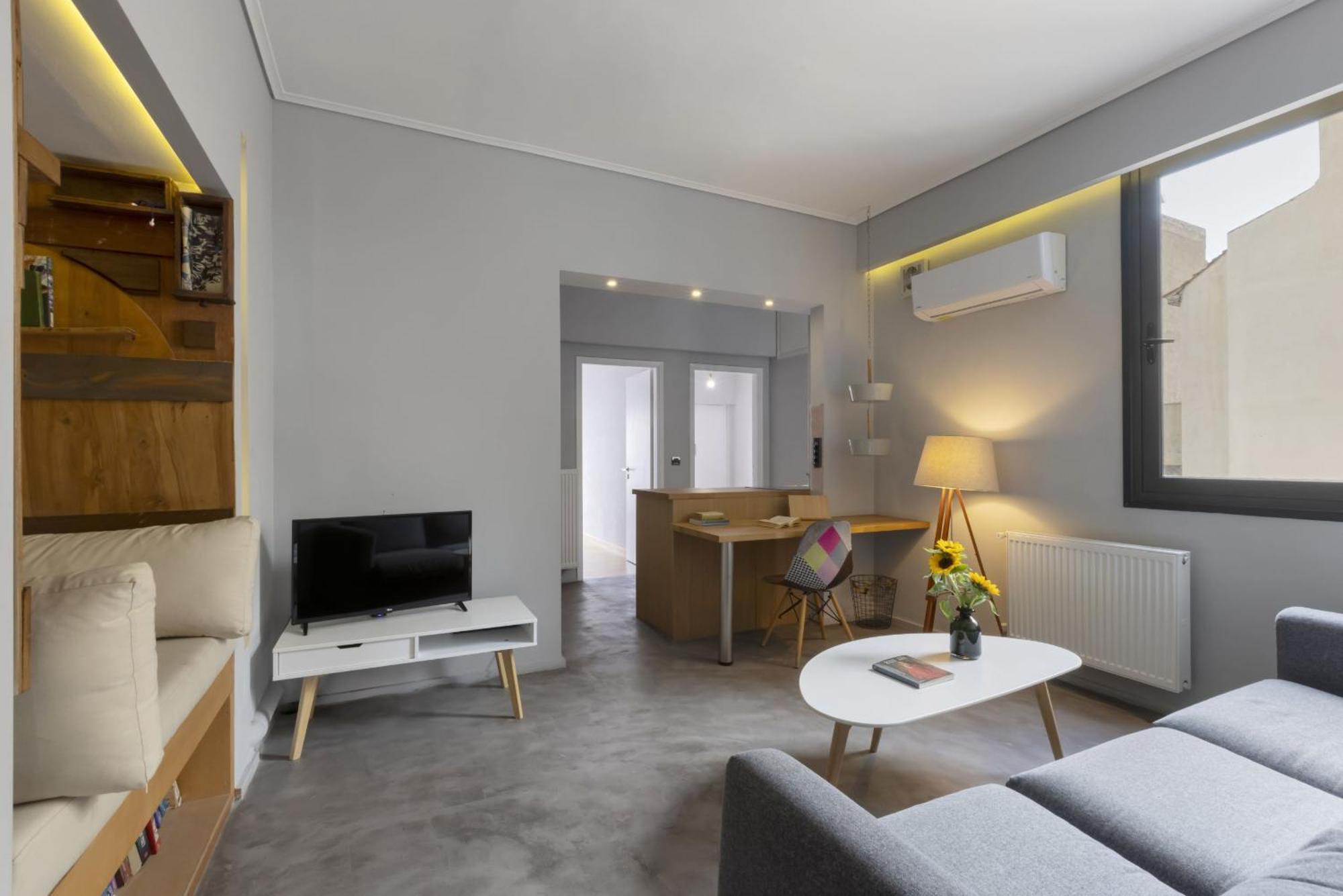 Super Modern Minimal Flat Nr Metro & Arch. Museum Apartamento Atenas Exterior foto